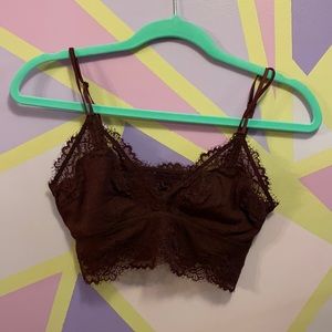 Aerie Ribbed Lace Bralette